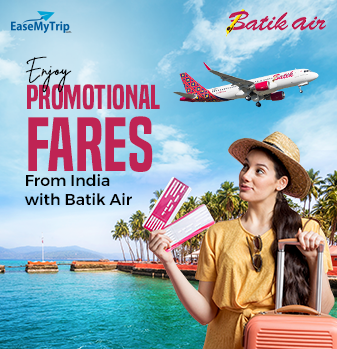Batik Air Airlines, Enjoy Promotional Fares from India with EaseMyTrip