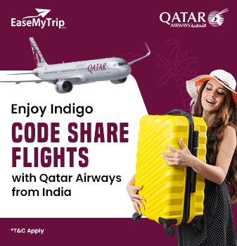 Qatar Airways Offer, Enjoy Indigo Code Share flights from India