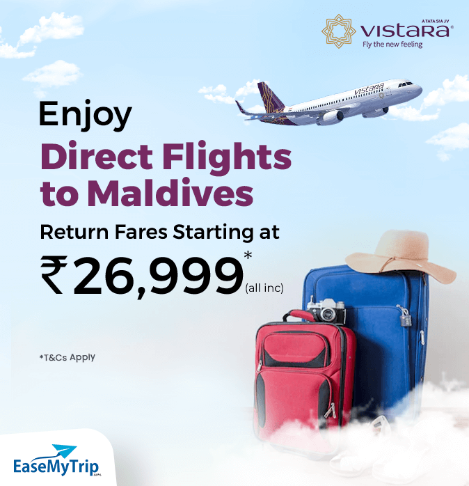 Vistara Airways Sale, Enjoy Direct Flights to Maldives with Return ...