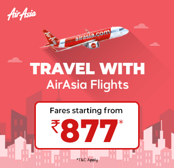 AirAsia Offers Sale on Domestic Flights Starting from Rs. 877*