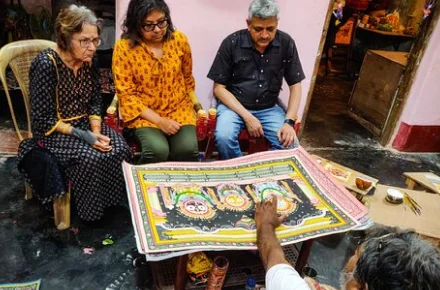 Pattachitra Workshop at Dandasahi by Awarded Artist With Kalakart